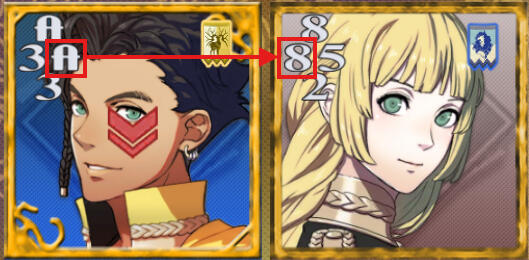 A screenshot of two Triangle Attack cards. The attacker's R-ATK is compared to the defender's L-ATK.